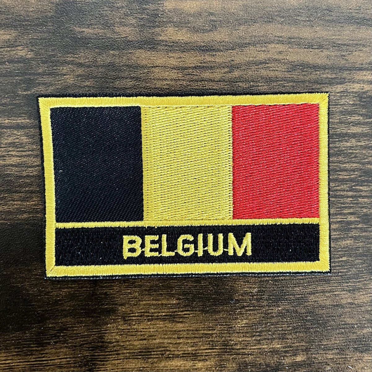 België | Belgium Vlag Patch Strijkembleem 8 x 5 cm - Eenvoudig op te Strijken Embleem voor Backpack Rugtas